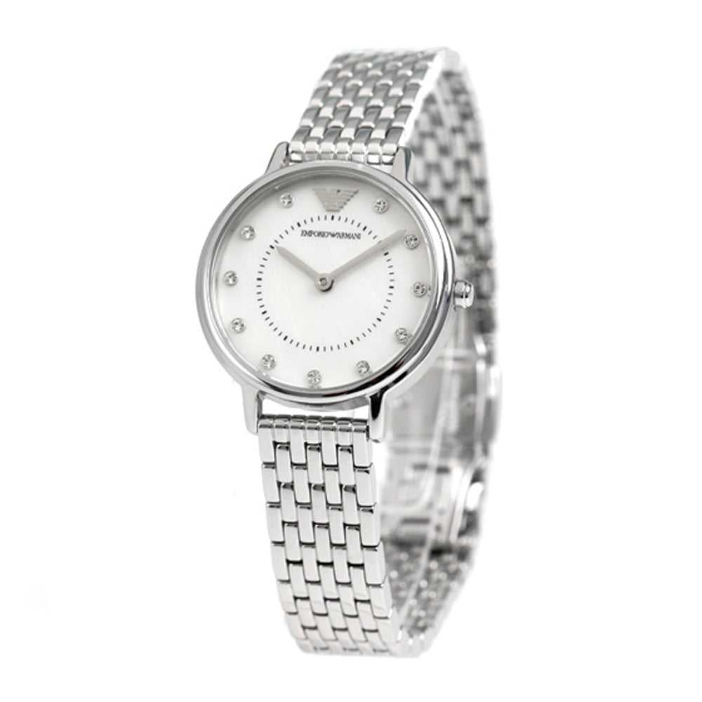 Emporio Armani Kappa Mother of Pearl Dial Silver Mesh Bracelet Watch For Women - AR2511 Buy Now By Emporio Armani