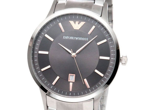 Emporio Armani Renato Quartz Grey Dial Silver Steel Strap Watch For Men - AR2514 Buy Now By Emporio Armani