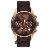 Emporio Armani Sportivo Chronograph Brown Dial Brown Silicone Strap Watch For Men - AR5891 Buy Now By Emporio Armani