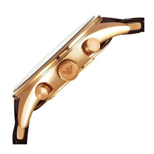 Emporio Armani Sportivo Chronograph Brown Dial Brown Silicone Strap Watch For Men - AR5891 Buy Now By Emporio Armani