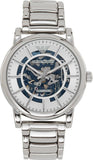 Emporio Armani Meccanico Automatic Silver Dial Silver Steel Strap Watch for Men - AR60006 Buy Now By Emporio Armani