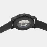 Emporio Armani Luigi Automatic Skeleton Black Dial Black Leather Strap Watch For Men - AR60012 Buy Now By Emporio Armani