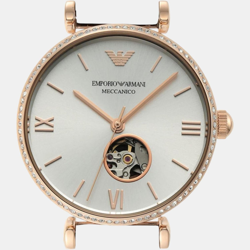 Emporio Armani Gianni T-Bar Analog White Dial Two Tone Steel Strap Watch For Women - AR60019 Buy Now By Emporio Armani