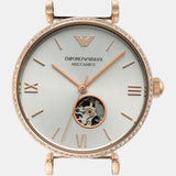 Emporio Armani Gianni T-Bar Analog White Dial Two Tone Steel Strap Watch For Women - AR60019 Buy Now By Emporio Armani