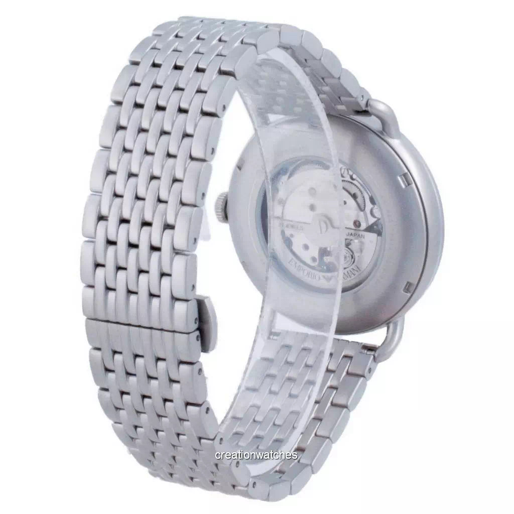 Emporio Armani Aviator Multifunction Blue Dial Silver Mesh Bracelet Watch For Men - AR60024 Buy Now By Emporio Armani