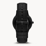 Emporio Armani Meccanico Skeleton Black Dial Black Leather Strap Watch For Men - AR60046 Buy Now By Emporio Armani