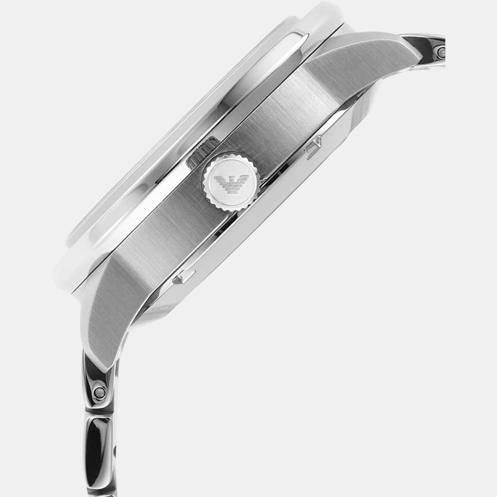 Emporio Armani Meccanico Chronograph Automatic Green Dial Silver Steel Strap Watch For Men - AR60053 Buy Now By Emporio Armani