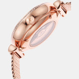Emporio Armani Meccanico Automatic White Dial Rose Gold Mesh Strap Watch For Women - AR60063 Buy Now By Emporio Armani