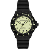Emporio Armani Sea Explorer Automatic Yellow Dial Black Silicone Strap Watch For Men - AR60085 Buy Now By Emporio Armani