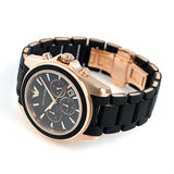 Emporio Armani Sigma Chronograph Black Dial Black SIlicon Strap Watch For Men - AR6066 Buy Now By Emporio Armani