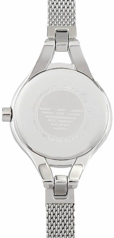 Emporio Armani Classic Quartz Black Dial Silver Steel Strap Watch For Women - AR7328 Buy Now By Emporio Armani