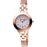 Emporio Armani Chiara Analog White Dial Rose Gold Steel Strap Watch For Women - AR7329 Buy Now By Emporio Armani