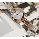 Emporio Armani Chiara Silver Dial Rose Gold Steel Strap Watch For Women - AR7362 Buy Now By Emporio Armani