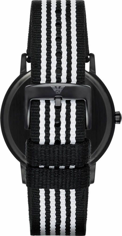 Emporio Armani Kappa Analog White Dial Two Tone Nylon Strap Watch For Men - AR80004 Buy Now By Emporio Armani