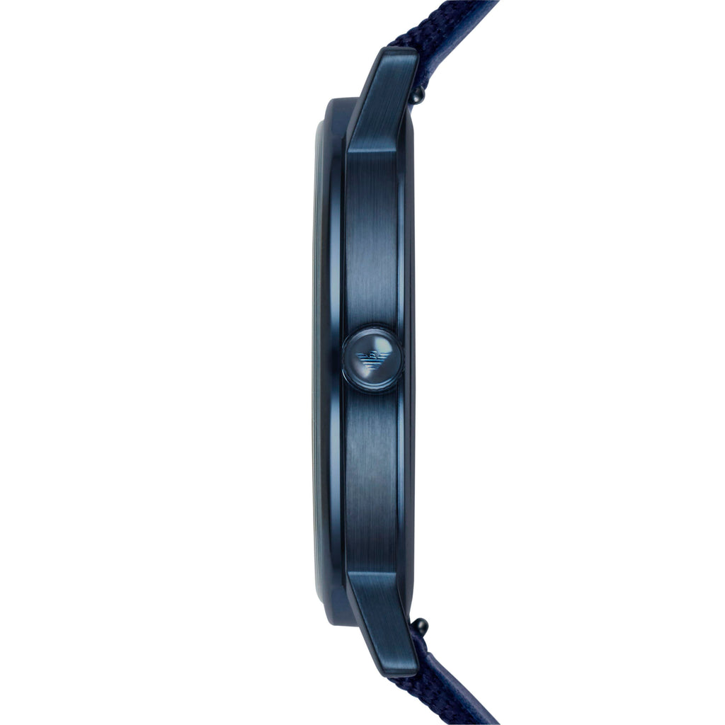 Emporio Armani Kappa Analog White Dial Two Tone Nylon Strap Watch For Men - AR80004 Buy Now By Emporio Armani