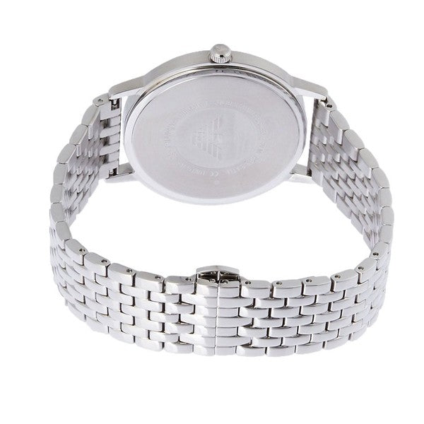Emporio Armani Kappa Quartz White Dial Silver Steel Strap Watch For Men - AR80014 Buy Now By Emporio Armani