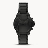 Emporio Armani Diver Chronograph Black Dial Black Steel Strap Watch For Men - AR80050 Buy Now By Emporio Armani