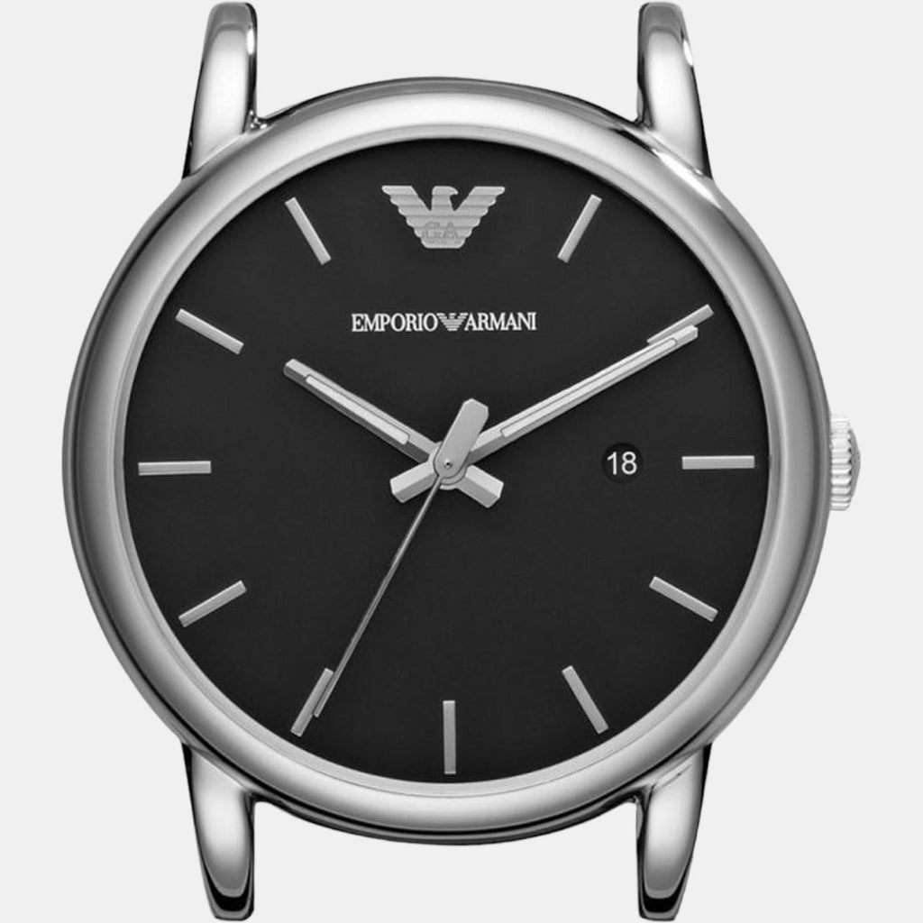 Emporio Armani Luigi Quartz Black Dial Silver Steel Strap Watch For Men - AR2499 Buy Now By Emporio Armani