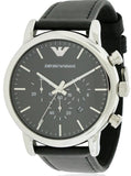 Emporio Armani Dress Analog Black Dial Black Leather Strap Watch For Men - AR8029 Buy Now By Emporio Armani