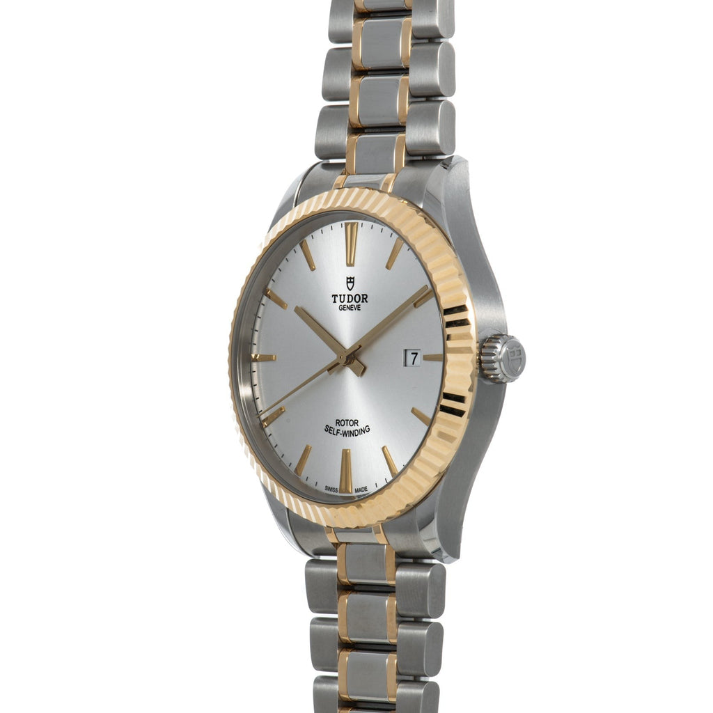 Tudor Style Automatic Silver Dial Two Tone Steel Strap Watch for Men - M12713-0003 Buy Now By Tudor