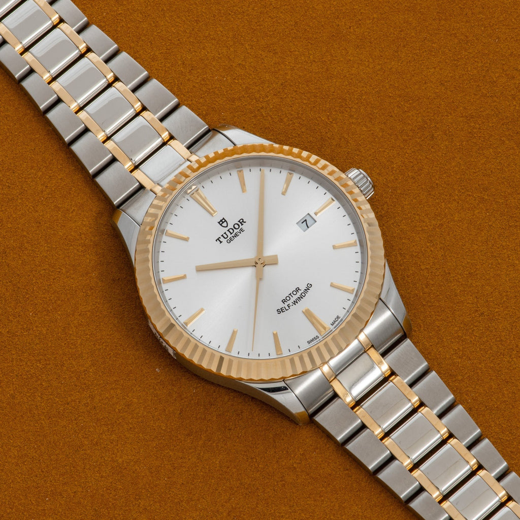 Tudor Style Automatic Silver Dial Two Tone Steel Strap Watch for Men - M12713-0003 Buy Now By Tudor