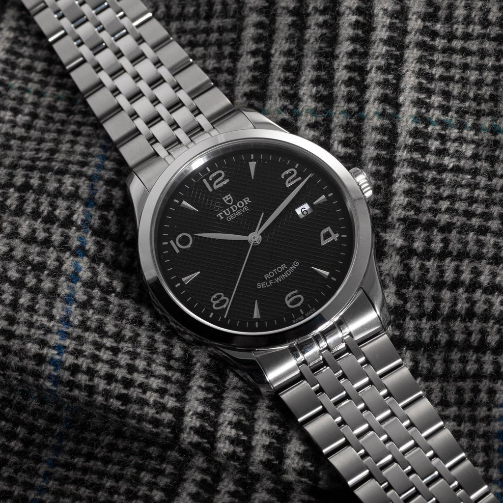 Tudor 1926 Automatic Black Dial Silver Steel Strap Watch for Men - M91650-0002