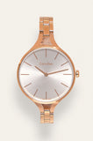 Calvin Klein Graphic Silver Dial Rose Gold Steel Strap Watch for Women - K7E23646 Buy Now By Calvin Klein