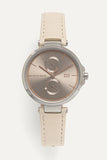 Tommy Hilfiger Angela Silver Dial Cream Leather Strap Watch for Women - 1782123 Buy Now By Tommy Hilfiger