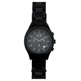 Armani Exchange Chronograph Black Dial Black Steel Strap Watch for Men - AX1058 Buy Now By Armani Exchange