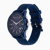 Armani Exchange Outerbanks Chronograph Blue Dial Blue Silicone Strap Watch For Men - AX1327 Buy Now By Armani Exchange