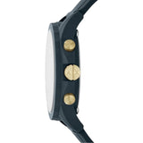 Armani Exchange Outerbanks Chronograph Blue Dial Blue Silicone Strap Watch For Men - AX1335 Buy Now By Armani Exchange