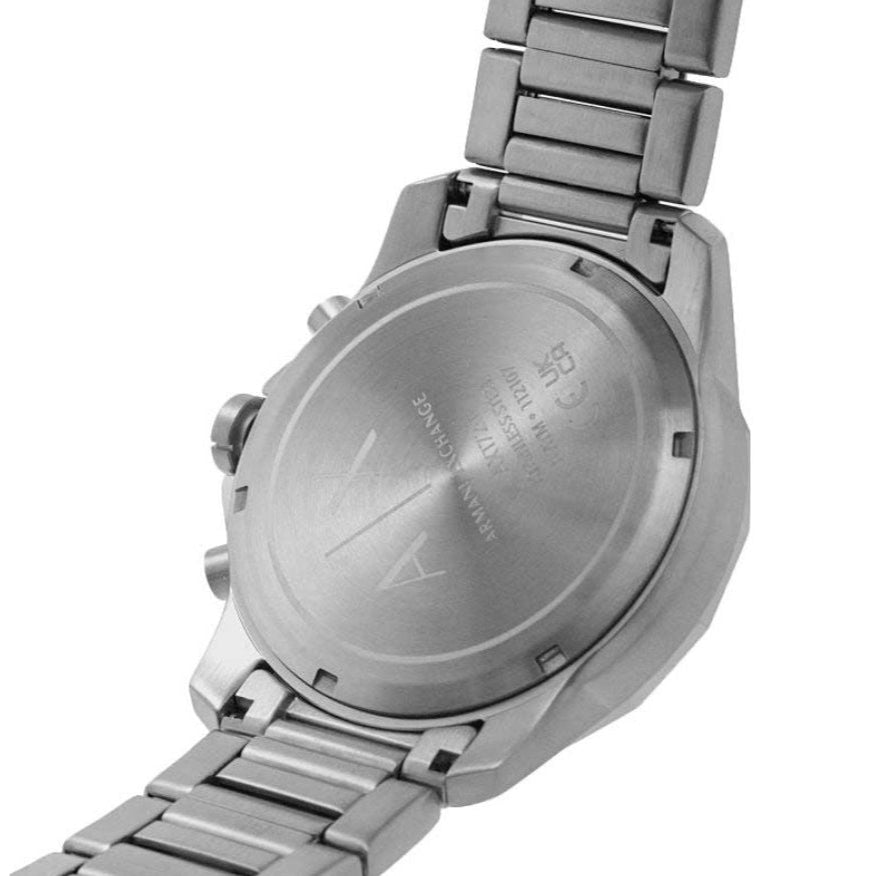 Armani Exchange Banks Chronograph Black Dial Silver Steel Strap Watch For Men - AX1720 Buy Now By Armani Exchange