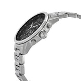 Armani Exchange Banks Chronograph Black Dial Silver Steel Strap Watch For Men - AX1720 Buy Now By Armani Exchange