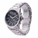 Armani Exchange Banks Chronograph Black Dial Silver Steel Strap Watch For Men - AX1720 Buy Now By Armani Exchange