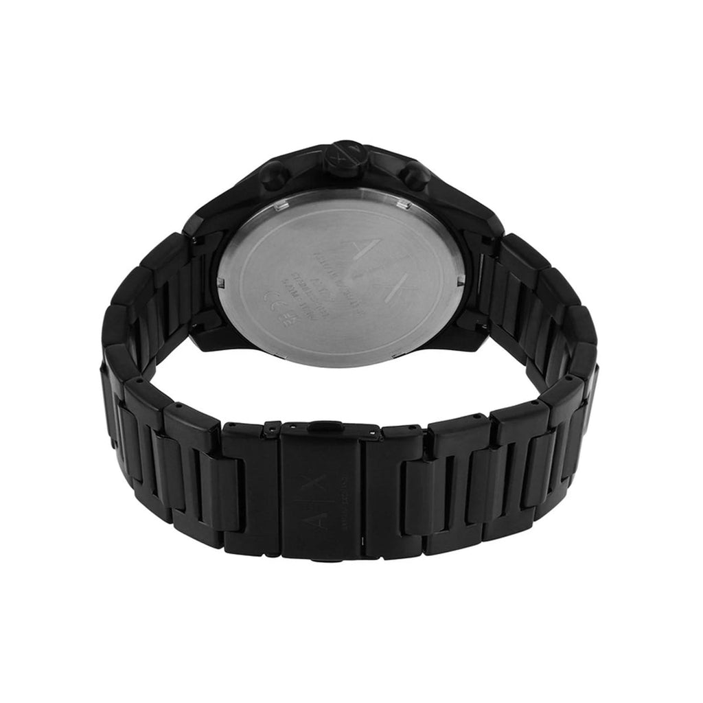 Armani Exchange Banks Chronograph Black Dial Black Steel Strap Watch For Men - AX1722 Buy Now By Armani Exchange