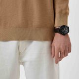 Armani Exchange Outerbanks Chronograph Black Dial Brown Leather Strap Watch For Men - AX1732 Buy Now By Armani Exchange