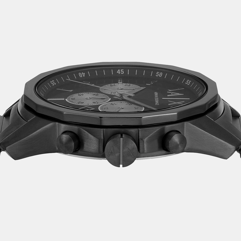 Armani Exchange Drexler Chronograph Black Dial Black Steel Strap Watch For Men - AX2639 Buy Now By Armani Exchange