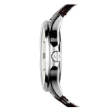 Armani Exchange Whitman Silver Dial Brown Leather Strap Watch For Men - AX2100 Buy Now By Armani Exchange