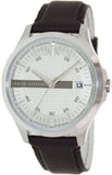 Armani Exchange Whitman Silver Dial Brown Leather Strap Watch For Men - AX2100 Buy Now By Armani Exchange