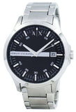 Armani Exchange Hampton Chronograph Black Dial Silver Steel Strap Watch For Men - AX2103 Buy Now By Armani Exchange