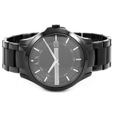 Armani Exchange Hampton Chronograph Black Dial Black Steel Strap Watch For Men - AX2104 Buy Now By Armani Exchange