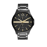 Armani Exchange Hampton Chronograph Black Dial Black Steel Strap Watch For Men - AX2121 Buy Now By Armani Exchange