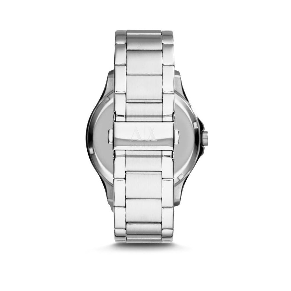 Armani Exchange Hampton Chronograph Blue Dial Silver Steel Strap Watch For Men - AX2132 Buy Now By Armani Exchange