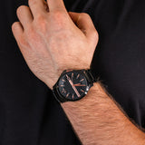 Armani Exchange Hampton Chronograph Black Dial Black Steel Strap Watch For Men - AX2150 Buy Now By Armani Exchange