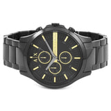Armani Exchange Hampton Chronograph Black Dial Black Steel Strap Watch For Men - AX2164 Buy Now By Armani Exchange