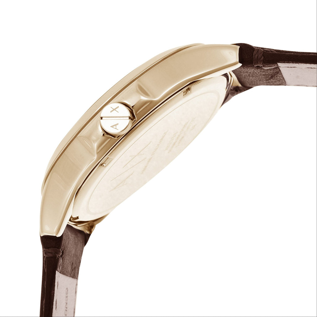 Armani Exchange Hampton Chronograph Blue Dial Brown Leather Strap Watch For Men - AX2172 Buy Now By Armani Exchange