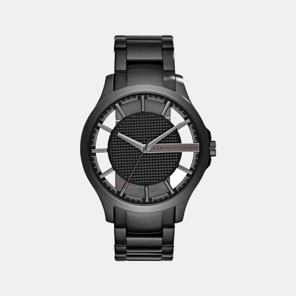 Armani Exchange Hampton Chronograph Black Dial Black Steel Strap Watch For Men - AX2192 Buy Now By Armani Exchange