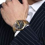 Armani Exchange Hampton Chronograph Grey Dial Two Tone Steel Strap Watch For Men - AX2403 Buy Now By Armani Exchange