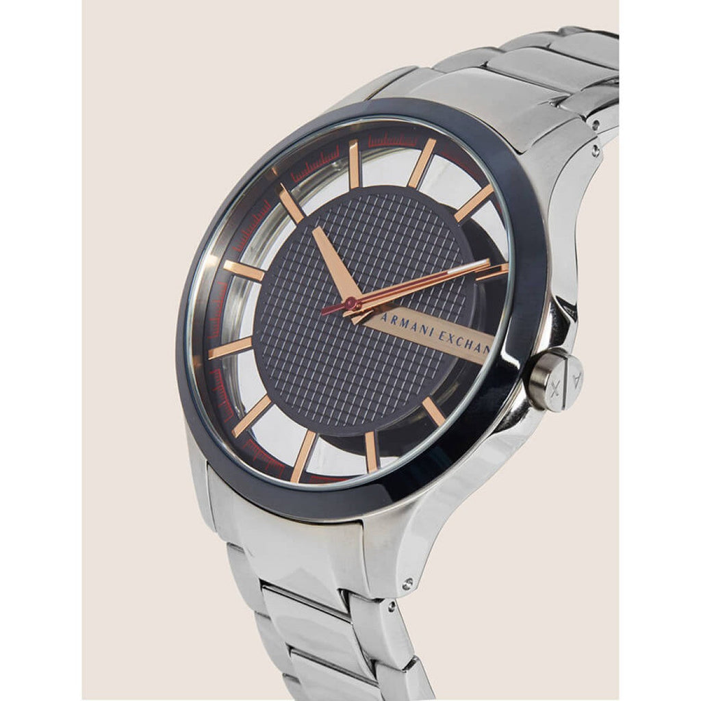 Armani Exchange Hampton Chronograph Grey Dial Silver Steel Strap Watch For Men - AX2405 Buy Now By Armani Exchange