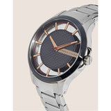 Armani Exchange Hampton Chronograph Grey Dial Silver Steel Strap Watch For Men - AX2405 Buy Now By Armani Exchange